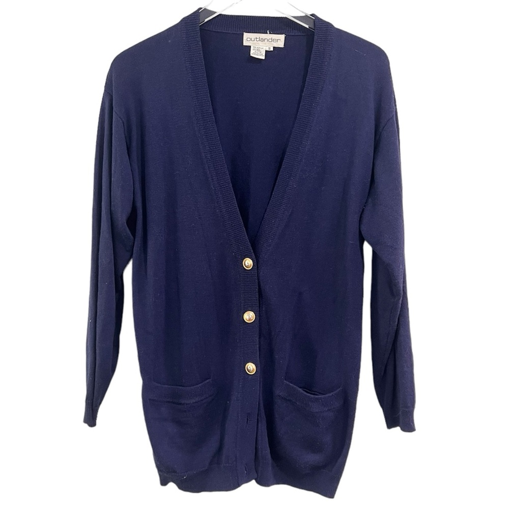 Outlander Vintage Wool Blend Button Front Knit Cardigan Size Small✨
